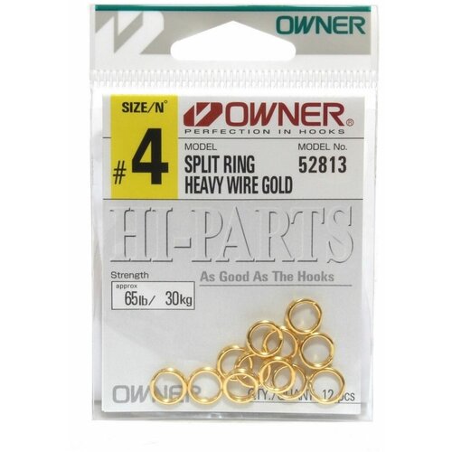 Кольца заводные для рыбалки OWNER SPLIT RING HEAVY WIRE GOLD №3 (уп.16шт) кольца заводные для рыбалки owner split ring heavy wire gold 3 уп 16шт