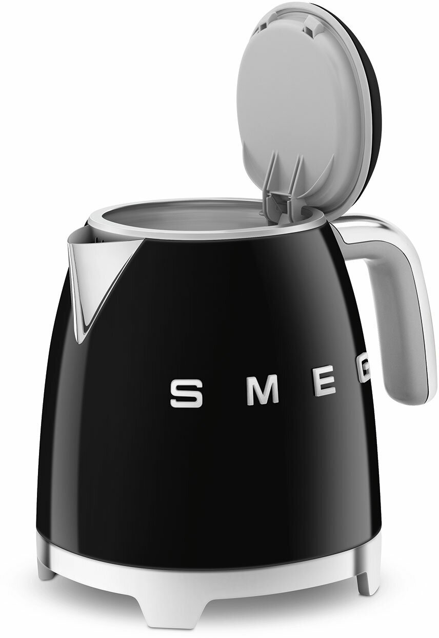 Чайник Smeg KLF05BLEU, нержавеющая сталь, 0.8л, мощность 1400Вт, черный — фото 1