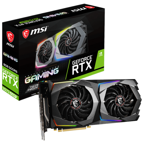 фото Видеокарта msi geforce rtx 2070 super 1770mhz pci-e 3.0 8192mb 14000mhz 256 bit hdmi 3xdisplayport hdcp gaming retail