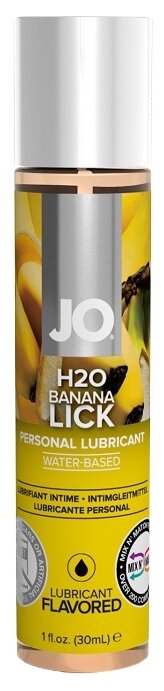 Ароматизированный лубрикант Банан на водной основе JO Flavored Banana Lick 1oz (30 мл)