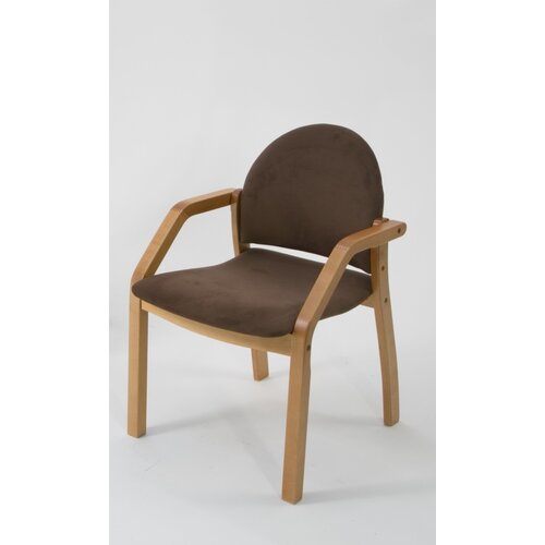 Стул кресло для кухни Джуно 2.0 мягкое, массив дерева (натуральный/коричневый)