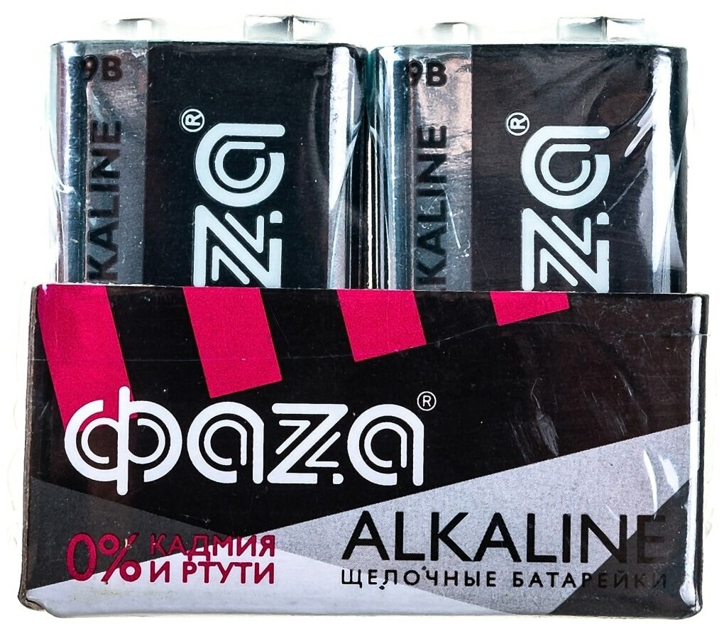 ФАZА Алкалиновая Батарейка 6LR61 Alkaline Pack-4 5030602