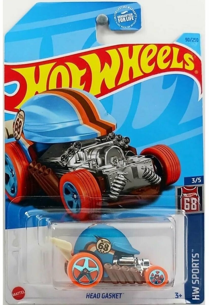 Машинка детская Hot Wheels коллекционная HEAD GASKET синий