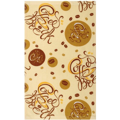 Махровое полотенце «Кофе» размер, 30x50 см, цвет бежевый