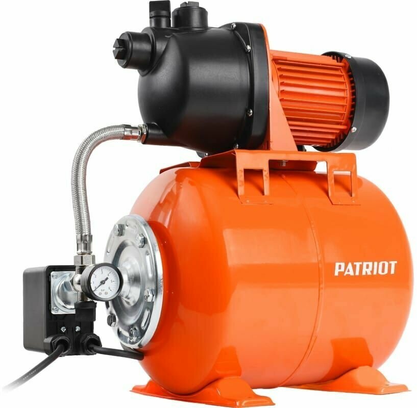 Насосная станция PATRIOT PW 800-20 P 810Вт, 3000 л/час, напор 30м, 1", бак 20л, кабель 1м - фотография № 1