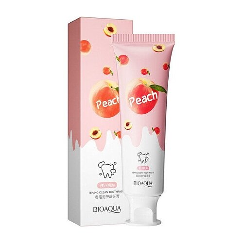 Bioaqua Отбеливающая зубная паста 100 гр Peach