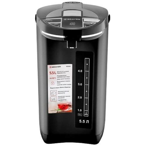 Термопот BRAYER 1091BR 1450 Вт 55 л регулировка t LCD дисплей чёрный 765000₽