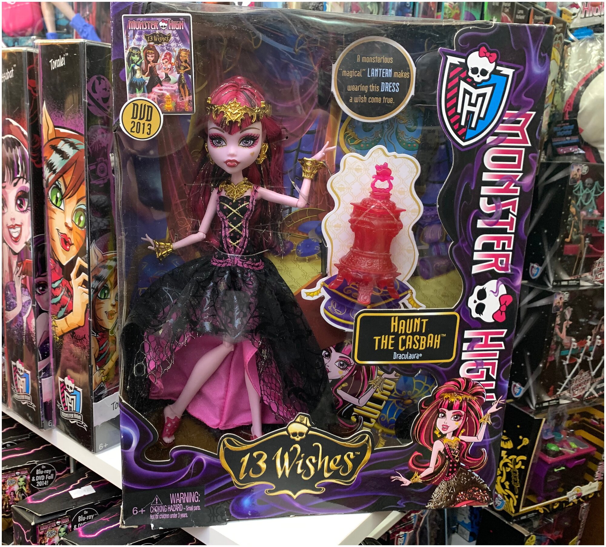 Кукла Монстр Хай Дракулаура пленник Касба 13 желаний, Monster High 13 ...