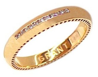 Кольцо Grante, красное золото, 585 проба, бриллиант