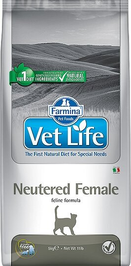 Корм Farmina Vet Life Neutered FEMALE для стерилизованных кошек, 400 г