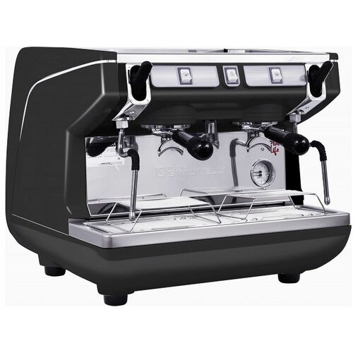 Кофемашина рожковая профессиональная Appia Life Compact 2Gr S 220V 2 группы выс бойлер 75л черная экономайзер 27510400₽