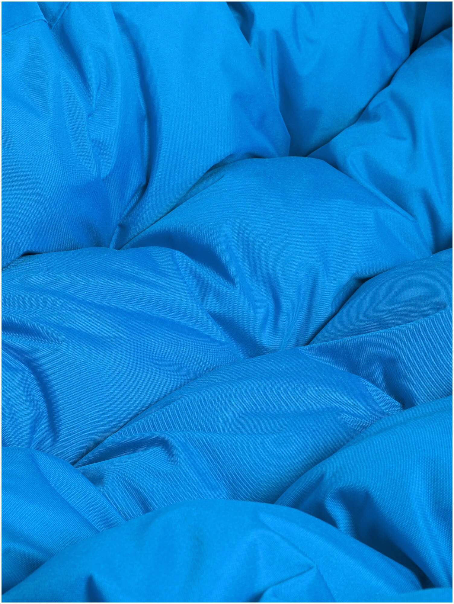 Диван чёрный M-Group Улей на ножках 11220410 синяя подушка - фотография № 15