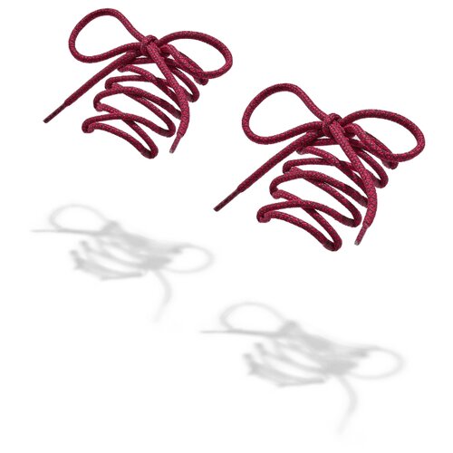фото Шнурки nothing shop (малиновый; серый) 127 см