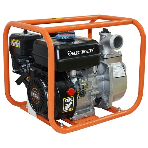 Мотопомпа бензиновая ELECTROLITE GP-50 7 л.с; 600 л/мин; 50 мм