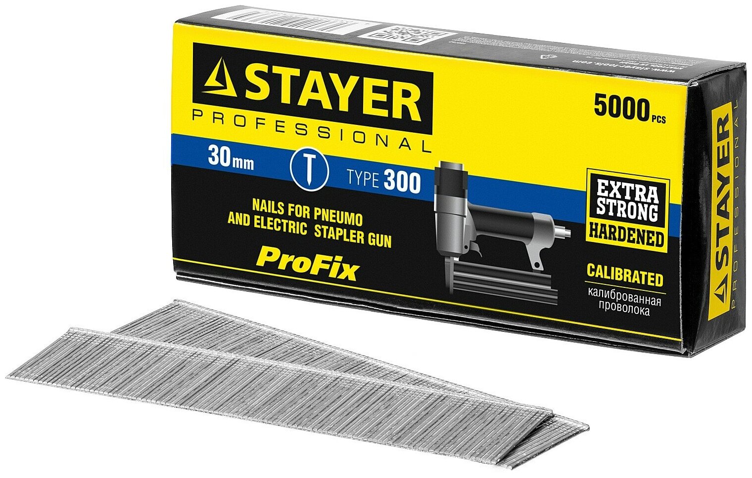 STAYER тип 18GA (47/300/F), 30 мм, 5000 шт, гвозди для нейлера, Professional (31530-30)