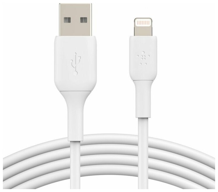 фото Кабель Belkin BOOST CHARGE™ Lightning - USB-A CAA001bt3MWH, 3m, белый