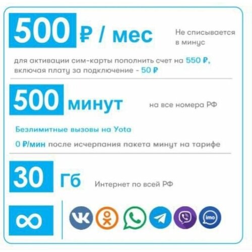 Тариф для планшета и смартфона 500 минут + 30 гб и + звонки в СНГ за 500 р/м + в тариф включена раздача