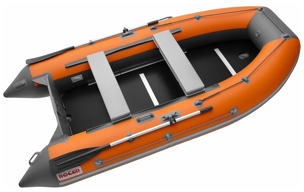Лодка надувная ПВХ Roger Hunter Keel 3200, цвет (оранжево-графитовый комбинированный)