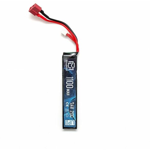 Аккумулятор BlueMAX 7.4V 1100mah 20С for SR-3M (Li-Po) 14.5*8*101 т-разъем