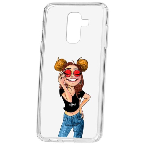 фото Чехол на samsung galaxy a6 plus (2018) kruche print smiling