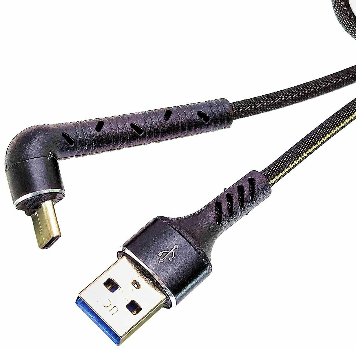 Кабель для зарядки телефона, смартфона Орбита OT-SMT22 Черный кабель USB 2.4A (TYPE C) 1м