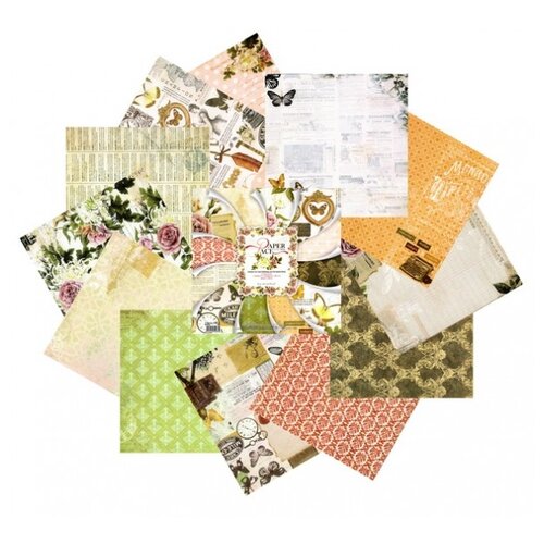 фото 061-sb набор бумаги "силуэт бабочки" 30.5см*30.5см белоснежка