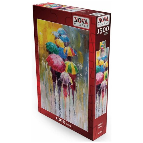 фото Пазл "цветные зонтики -мини" (1500 эл., 68 х 48 см.) / nova puzzle (puzmo toy), артикул nova44010