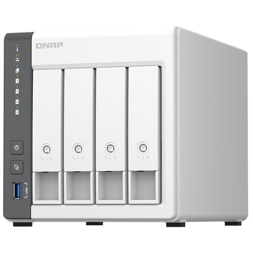 Сетевое хранилище NAS Qnap TS-433-4G 4-bay настольный Cortex-A55