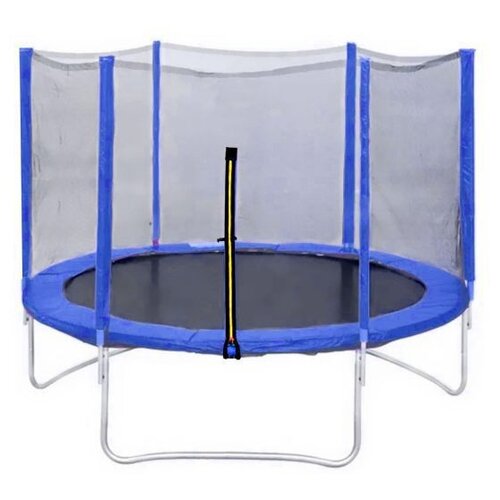 фото Каркасный батут dfc trampoline fitness 5ft-tr-lg/5ft-tr-b с сеткой 152х152х200 см синий