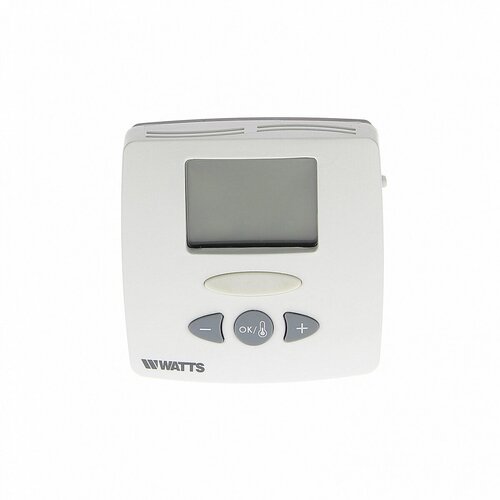 Термостат комнатный WATTS WFHT-LCD электронный 230 В, NO/NC сервопривод, датчик пола watts сервопривод коллектора vt z mini 20 50 500