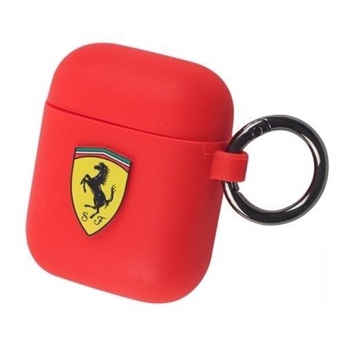 фото Чехол ferrari для airpods silicone case with ring red