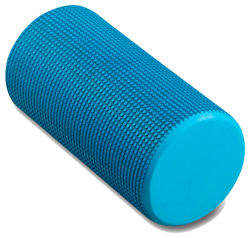 Ролик массажный для йоги INDIGO Foam roll IN045 Голубой 30*15 см