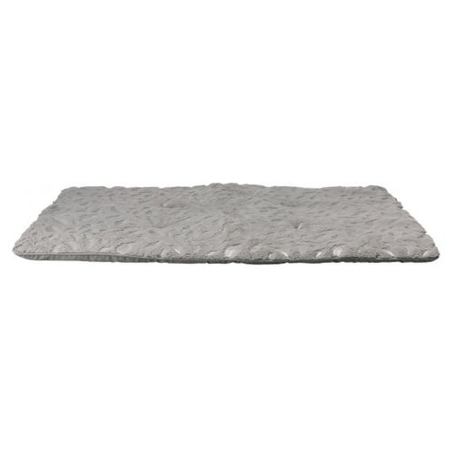 фото Подстилка-плед для собак trixie feather 100х70 см серый/серебристый