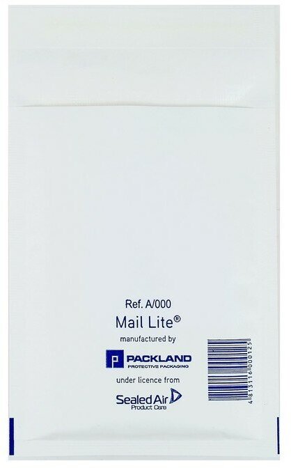 Крафт-конверт с воздушно-пузырьковой плeнкой Mail Lite, 11х16 см, White