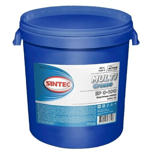 Смазка SINTEC MULTI GREASE EP 0-100 18 кг светло-коричневая 80501