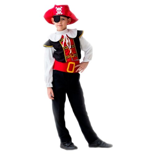 Карнавальный костюм Страна Карнавалия Отважный пират, 5-7 лет, рост 122-134 см карнавальный костюм отважный пират 5 7 лет рост 122 134 см
