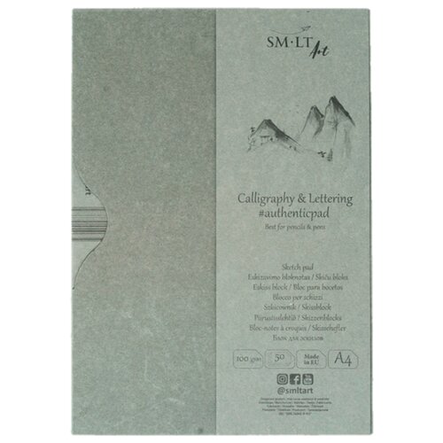 SM-LT Альбом Calligraphy & Lettering pads Authentic 100 г/м2 А4 21 х 29.7 см папка 50 л. KA-50 64862433194