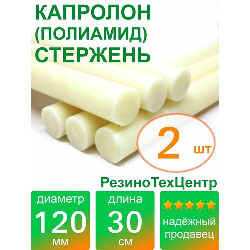 Капролон B(Б, полиамид 6) стержень маслонаполненный диаметр 120 мм, длина 30 см, в комплекте штук: 2