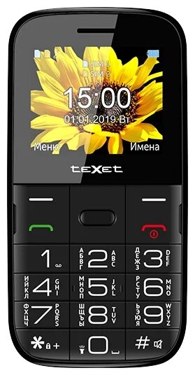 Телефон teXet TM-B227, черный