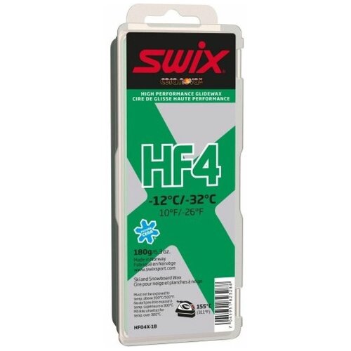 Парафин Swix HF04X-18 (-12...-32) 180г green