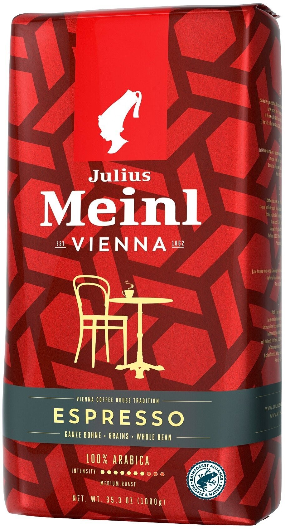 Кофе в зернах 1 кг для кофемашин 100% арабика Эспрессо Julius Meinl - фотография № 10