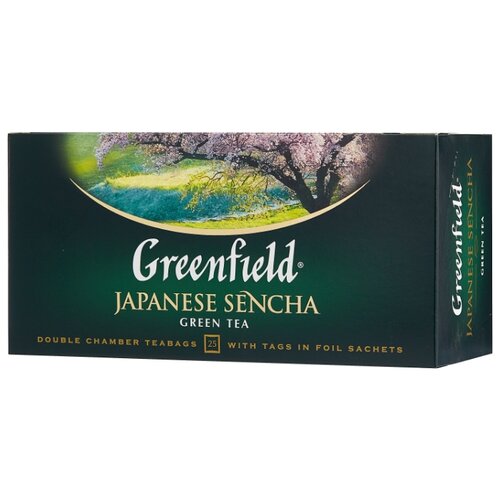 Чай зеленый Greenfield Japanese Sencha в пакетиках , 50 г , 25 шт.