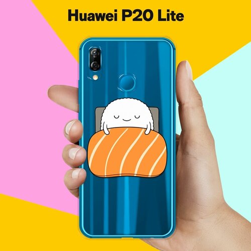 Силиконовый чехол Суши засыпает на Huawei P20 Lite силиконовый чехол суши засыпает на honor 10 lite