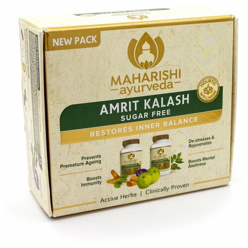 Амрит калаш для иммунитета без сахара Махариши (Amrit Kalash sugar free Maharishi) 60 гр. + 60 таб.