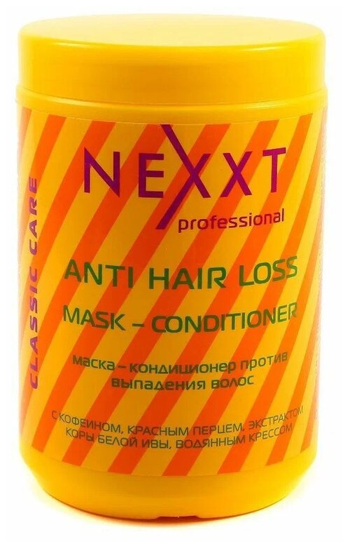 NEXPROF Classic care Маска-кондиционер против выпадения волос, 300 г, 1000 мл, банка