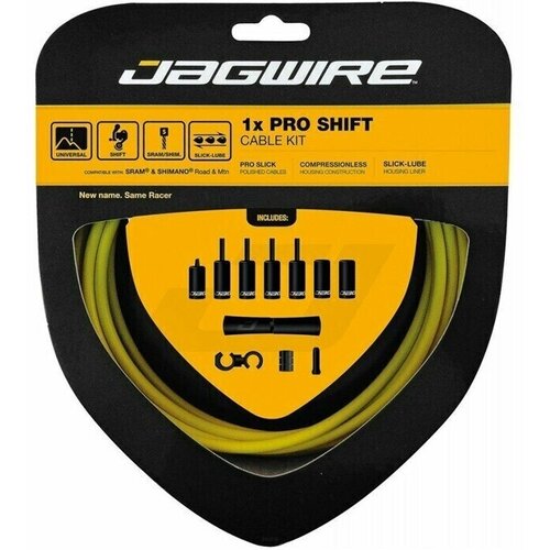 Рубашки и тросики велосипедные Jagwire Pro Shift Kit 1X, переключения, Yellow, PCK557