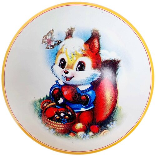 Мяч с рисунком, d=20 см, микс