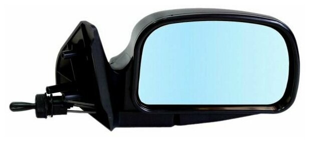Зеркало боковое правое ВАЗ 2108-15 модель ЛТ-9 Г с тросовым приводом регулировки, с сферическим противоослепляющим отражателем голубого тона Без Обогрева.