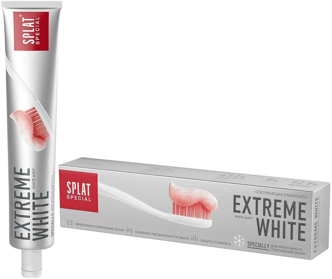 Зубная паста SPLAT Special EXTREME WHITE / Экстра отбеливание 75 мл