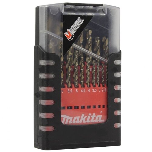 Сверло винтовое, по металлу Makita D-29876, 19 шт 1 x 133 мм набор сверл makita d 47260 201пр